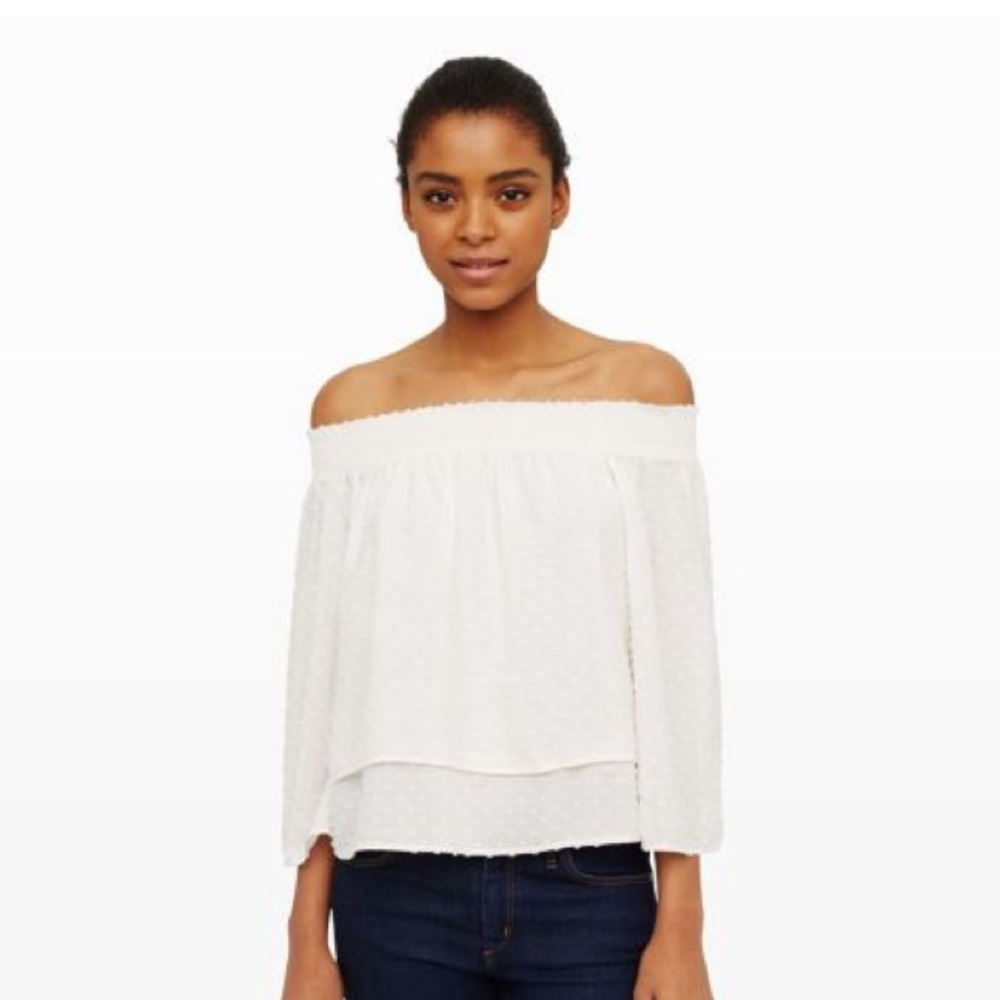 CLUB MONACO OFF SHOULDER TOP